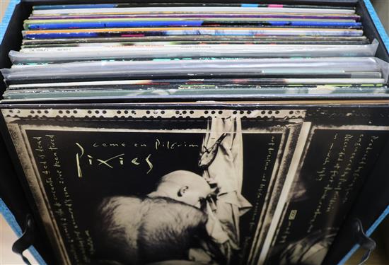A collection of 43 Indie/Alternative LPs to include The Pixies, Jesus and Mary Chain, The Cure etc All VG- to VG+